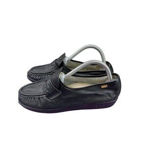 SAS Classic Timeless Loafers Shoes Size 10 Black Leather